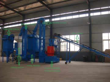 China 1T/H biomassakorrel die tot Machine maken Houten Korrelproductielijn voor Bamboe, Pinda Shell leverancier