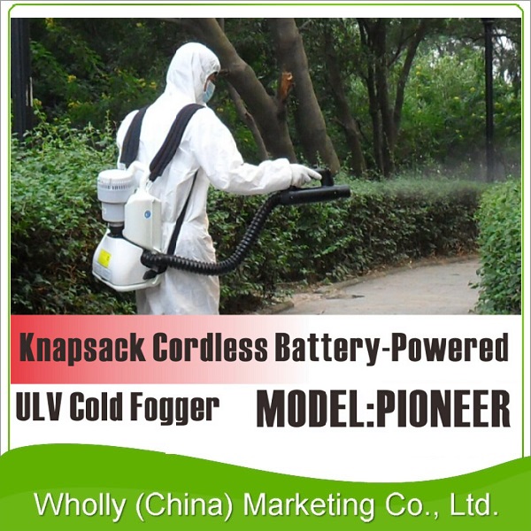 Model van de knapzak het Draadloze ULV Koude Fogger Pionier, Op batterijen